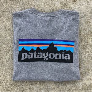 Patagonia long sleeve tee with classic logo